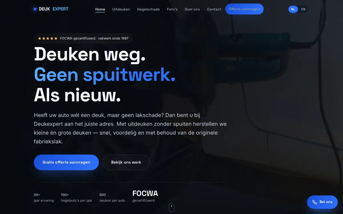 Schermafbeelding van Deukexpert op desktop